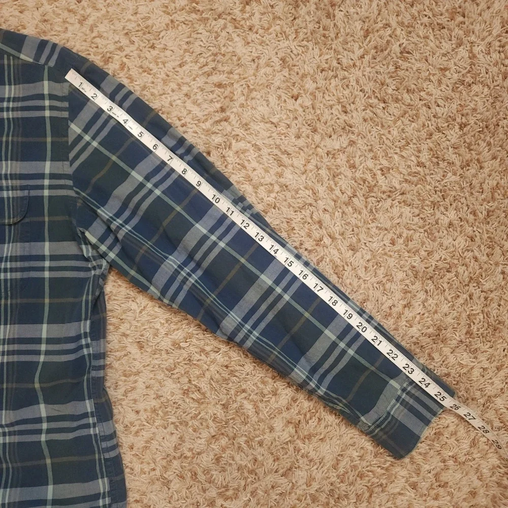 J. Crew Button Down Shirts Mens XL Blue Plaid Flannel Grey Striped Workshirt 2PK